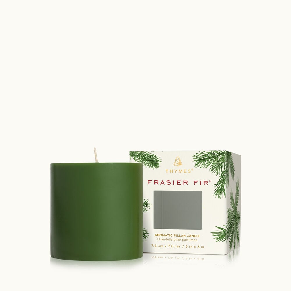 thymes-frasier-fir-heritage-pillar-candle-small image number 0